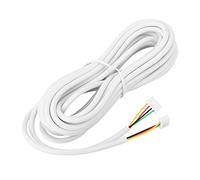 Solid Core Wire, 4 Gauge Wire Wiring with Stable Performance White 4 Core 25 M for Video Door Phone System