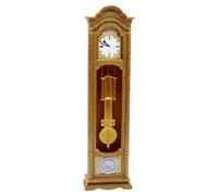 Solid Crafted Miniature Clock Ideal for Dollhouses Living Room Enhancement in 1:12 Scale Perfect As a Creative Gift Materials