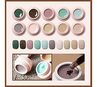 Solid Cream Gel Nail Set, Gel Paint for Nails Art UV Gels Polish white gel nail polish kit Nude Neon Black gel polish set For Nail Polish Gel Nails Hand Painting Gel For Nail Art