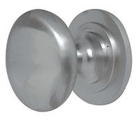Solid Cupboard Knob 50mm Satin Chrome