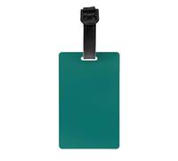 Solid Dark Green Luggage tag Hanger Protects Privacy and is a Must-Have for Travel and is Durable