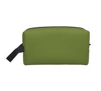 Solid Dark Green Multifunctional Travel Toiletry Bag Daily and Fitness Storage Bag for Cosmetics Stationery and More