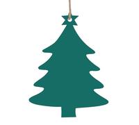 Solid dark green Wooden Christmas Tree Shape Decoration Fashion Design 6 PCS Suitable For Home Festival Decoration