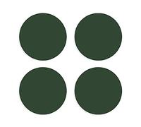 Solid Dark Hunter Green 4 x 4 Absorbent Ceramic Round Coasters Pack of 4