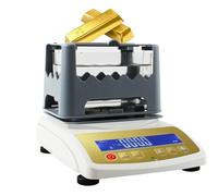 Solid Density Meter for Gold Purity Analysis, LCD Display Tester for Laboratory, Jewelry Store, and Bank Use