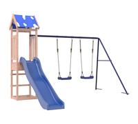 (solid douglas wood) vidaXL Outdoor Playset Garden Playhouse Kids Playground Impregnated Wood Pine