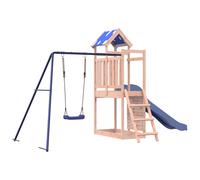 (solid douglas wood) vidaXL Outdoor Playset Garden Playhouse Kids Playground Solid Wood Douglas