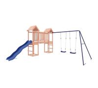 (Solid douglas wood) vidaXL Outdoor Playset Wooden Playground Set Kids Swing Set Solid Wood Douglas