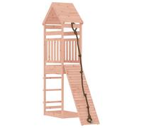 (solid douglas wood) vidaXL Playhouse Outdoor Playset with Climbing Wall Play Tower Solid Wood Pine