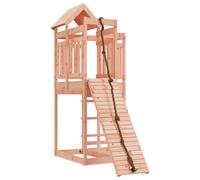 (solid douglas wood) vidaXL Playhouse Playset with Climbing Wall Outdoor Play Tower Solid Wood
