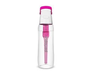 SOLID drinking bottle with water filter 0.7 liters (pink) | Filter bottle BPA-free | School, sports, water, Children, on The go