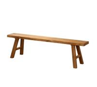 Solid Elm Wood Entryway Bench with Mortise and Tenon Joints, Rustic Farmhouse Seat for Bedroom, Garden