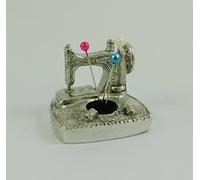 Solid English Pewter Pin Cushion Sewing Machine Design | 8658