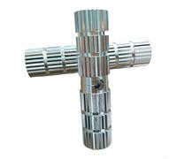 Solid Extended Foot Pegs for Bicycles Made from Aluminum Alloy with Wave Groove Anti Slip Providing Secure Foot Placement on Rear Wheel Axles 70MM 100MM (100mm-Silver)