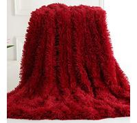 Solid Faux Fur Throw Blanket Plush Fluffy Fuzzy Super Soft Warm Blankets Compatible with Couch Sofa Bed and Living Room Compatible with All Season (Pink, 31"x47"),Living room bedroom