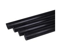 Solid Fiber Rod 5pcs Carbon Solid Rods Set, Black Fiber Stick for Mechanical Projects and Structural Support(4.5mm)