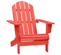 Solid Fir Wood Garden Adirondack Chair Patio Chair Lounge Armchair vidaXL