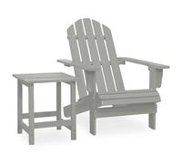 Solid Fir Wood Garden Adirondack Chair with Table Seating Multi Colours vidaXL