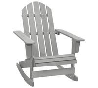 Solid Fir Wood Garden Adirondack Rocking Chair Seating Lounge Armchair vidaXL