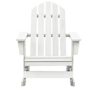 Solid Fir Wood Garden Adirondack Rocking Chair Seating Lounge Armchair vidaXL