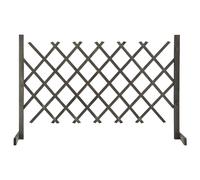 Solid Fir Wood Garden Trellis Fence Barrier Grey/Orange Multi Sizes vidaXL