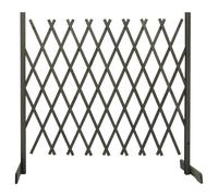 Solid Fir Wood Garden Trellis Fence Barrier Grey/Orange Multi Sizes vidaXL