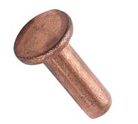 Solid Flat Head Rivets, M1.5 X 3mm-8mm, M2 X 2mm-12mm Metric Smooth Diameter, Percussion Fasteners, 200 Pcs(M2 x 5mm)