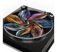 Solid Flower Turntable Mat,Turntable Mat Anti-Static for LP Vinyl Record, Premium Turntables Slipmat to Reduce Noise and Improve Sound Quality