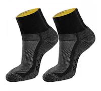 Solid Gear 9224 Zero-Waste Low Socks 2-Pack Black/Aluminium Grey UK4-6 UK4-6 - EU37-40