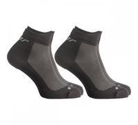 Solid Gear SG30016 Light Performance Sock Low 2-pk Black/Grey Size: UK UK11 - EU46 - US12