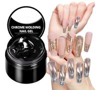 Solid Gel for Nails,LED/UV 3D Nail Modeling Glue - 7ml Compact Fingernail Modeling, Manicure Tools for Traveling Home Business Trip School