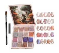 Solid Gel Nail Polish Palette | Cream Finish Manicure Set | Mud Pudding Gels Collection | Long-Lasting Color Compact | Smooth Texture Nails Art Kit | Salon Quality Styling Tool
