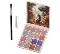 Solid Gel Polish, Gel Nail Polish Palette, 16 Vibrant Colors, Magnetic for Stunning Designs, Perfect for Home, Travel, and Salon Use