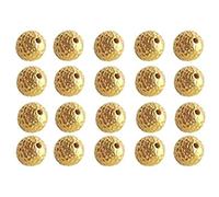 Solid Genuine 22K/18K Yellow Fine Gold 15 Pieces 3MM Dotted Round Beads For Personalized Jewelry,BeadCrafting,BeadWork,Precious Jewelry Making,Any Jewelry Making,Craft Design,Easy To Use