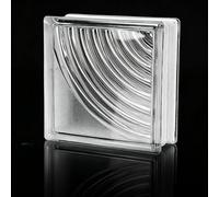 Solid Glass Bricks for Modern Interior Partition Walls, Decorative Crystal Blocks for Home Room Dividers, 19x19x8cm Building Elements(E)