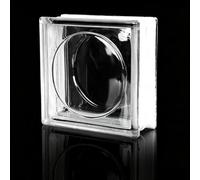 Solid Glass Bricks for Modern Interior Partition Walls, Decorative Crystal Blocks for Home Room Dividers, 19x19x8cm Building Elements(C)