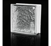 Solid Glass Bricks for Modern Interior Partition Walls, Decorative Crystal Blocks for Home Room Dividers, 19x19x8cm Building Elements(D)