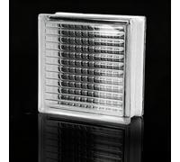 Solid Glass Bricks for Modern Interior Partition Walls, Decorative Crystal Blocks for Home Room Dividers, 19x19x8cm Building Elements(F)