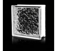 Solid Glass Bricks for Modern Interior Partition Walls, Decorative Crystal Blocks for Home Room Dividers, 19x19x8cm Building Elements(A)
