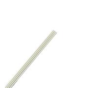 Solid Glass Fiber Rod 10pcs White Glass Fiber Rod, High Temperature Resistance Solid Fiberglass Bar, Length 500mm Flexible Rods(12x500mm)