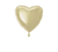 Solid Gold Heart Foil Balloon (45cm) 1 Count - Stunning and Romantic Love Celebration Decoration