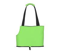 Solid Green Pet Tote Bag - Small Dog Purse Cat Carrier Bag, Foldable Design, Traveling Pets Tote Picnic Outdoor