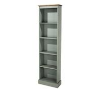 Core Products Halea Tall Narrow Bookcase - Grey, Grey