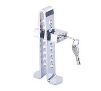 Solid Hardened Steel Clutch Pedal Lock - 8 Adjustment Hole, Anti-Theft Device with Copper, 3 Keys for Car, Truck, Motorcycle