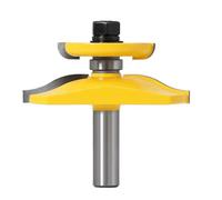 Solid Hardened Structure Milling Cutter Having Anti-Kickback Steel 1pc 12mm Shank Yellow Panel Router Bit for Router - Woodworking Alloy Raised Bit for Cabinet Doors Drawer Panels