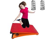 Solid Hardwood Gymnastic Springboard, With Spring & Carpet, Gymnastics Studios Practice Equipment For Junior Gymnast Vaults Spring Floor