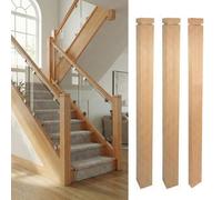 Solid Hemlock Chelsea Complete 90mm Square Newel Post Kit Uk Manufactured Traditional Products Ltd