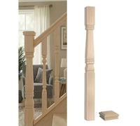 Solid Hemlock Newel Post Provincial 90mm Inc Cap Uk Manufactured Traditional Products Ltd