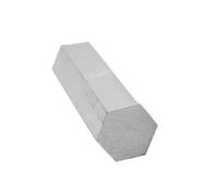 Solid hexagonal aluminum bar, Aluminum 6061 Hex Rod Solid Core Alloy Metal Bar Subtense 8-60mm Length 100-1000mm 1pc(100X17MM)
