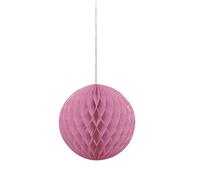 Solid Hot Pink Paper Honeycomb Ball (20cm) 1 Piece - Hanging Decoration, Versatile & Elegant Party Decor
